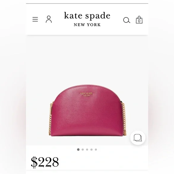 Kate Spade ♠️ Morgan Dual Zip Dome Crossbody - Orchid Pink -lovely bag for day!